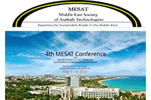 حضور مجتمع سيرجان در چهارمين همايش و نمايشگاه MESAT ( Middle East society of Asphalt Technologists) 