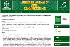 The Effect of Emboss Fiber (Modified Polypropylene Fiber) on the Behavior of Concrete used in Concrete Pavements