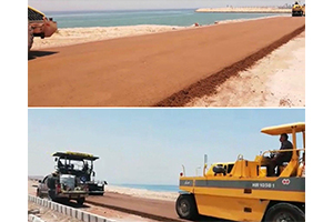 Execution of roller-compacted fiber concrete (RCC)