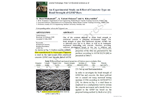 Effect of Concrete Type on Bond Strength of GFRP Bars in ISC Magazines