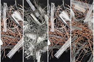  Hybrid fibers (metal polymer)